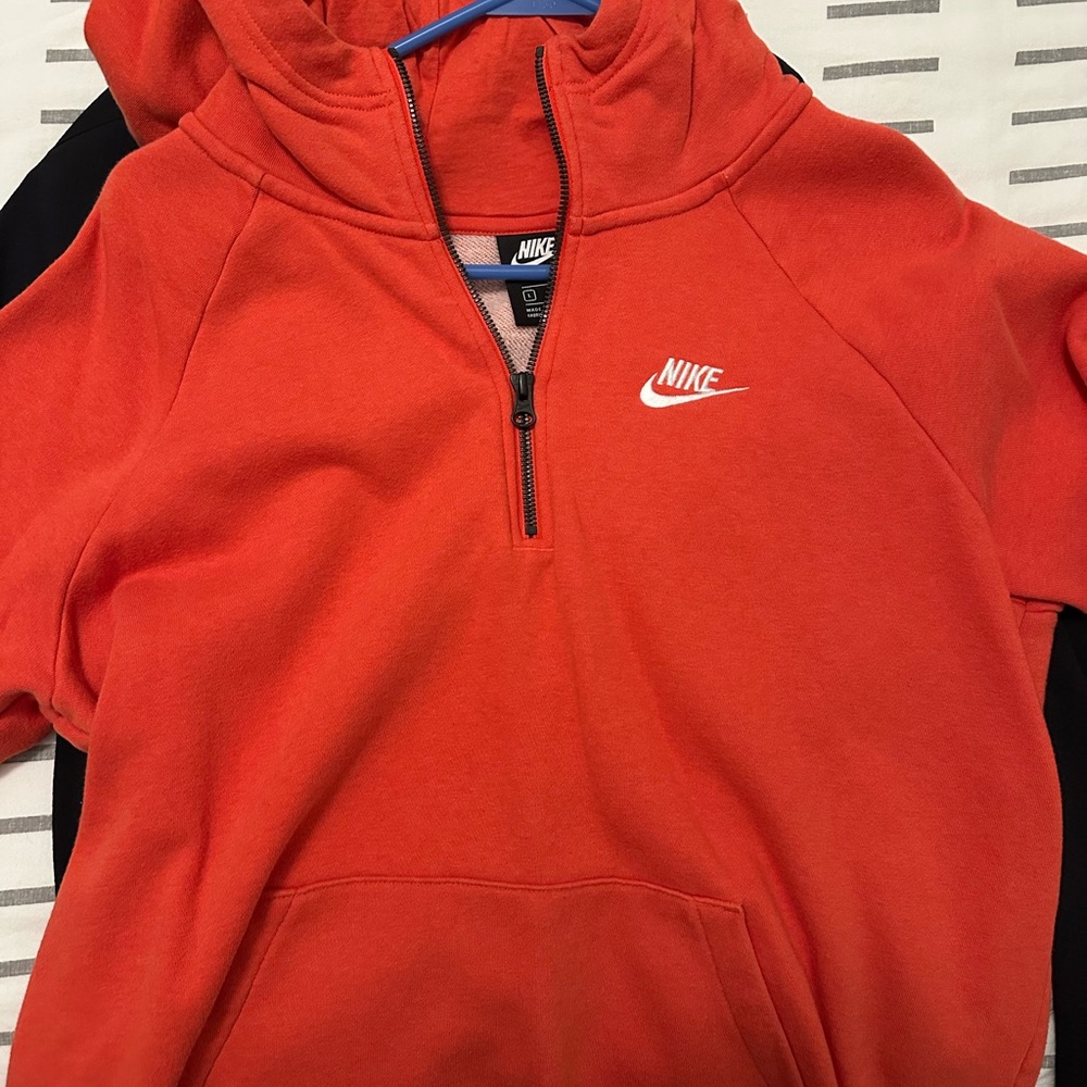 Nike Red Half-Zip Hoodie